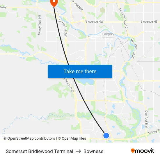 Somerset Bridlewood Terminal to Bowness map