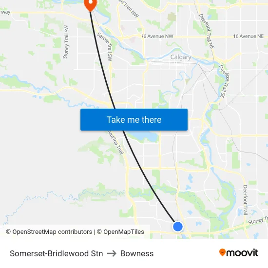 Somerset-Bridlewood Stn to Bowness map