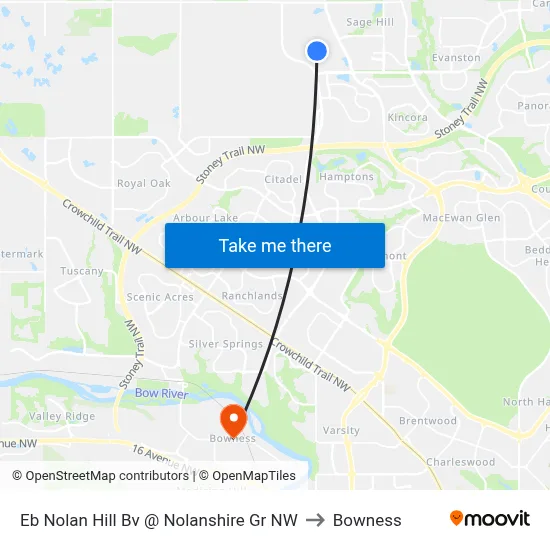 Eb Nolan Hill Bv @ Nolanshire Gr NW to Bowness map