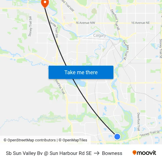 Sb Sun Valley Bv @ Sun Harbour Rd SE to Bowness map