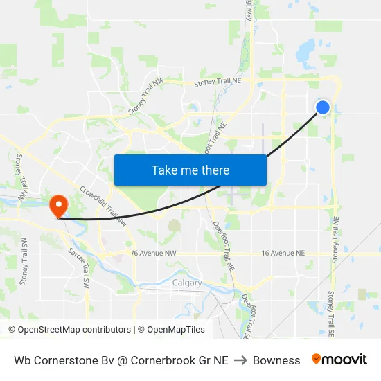 Wb Cornerstone Bv @ Cornerbrook Gr NE to Bowness map