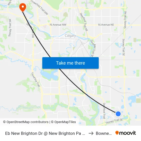 Eb New Brighton Dr @ New Brighton Pa SE to Bowness map
