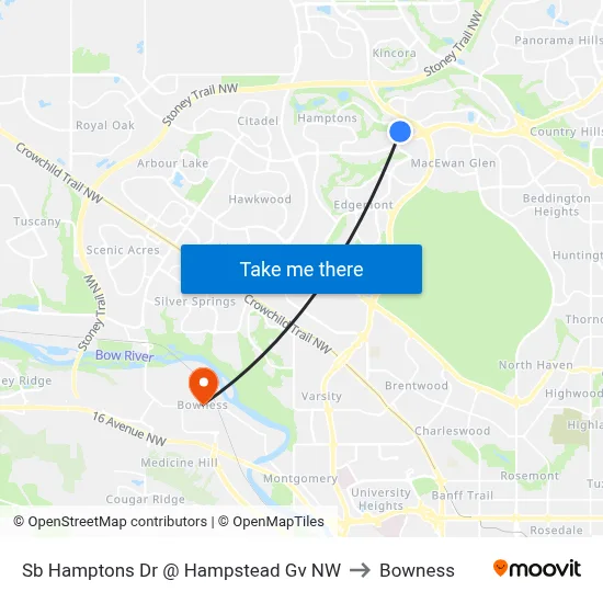 Sb Hamptons Dr @ Hampstead Gv NW to Bowness map