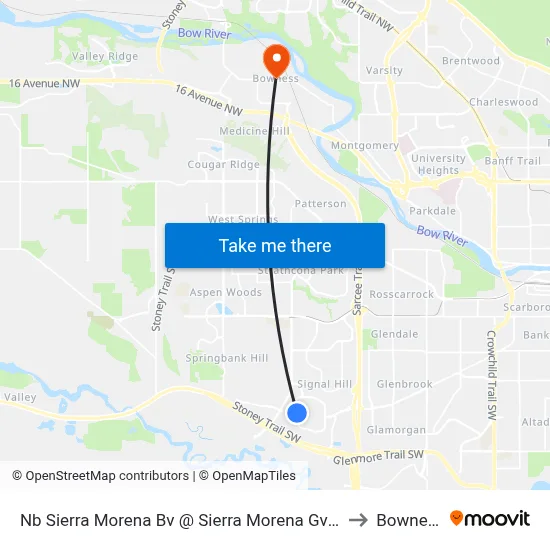 Nb Sierra Morena Bv @ Sierra Morena Gv SW to Bowness map