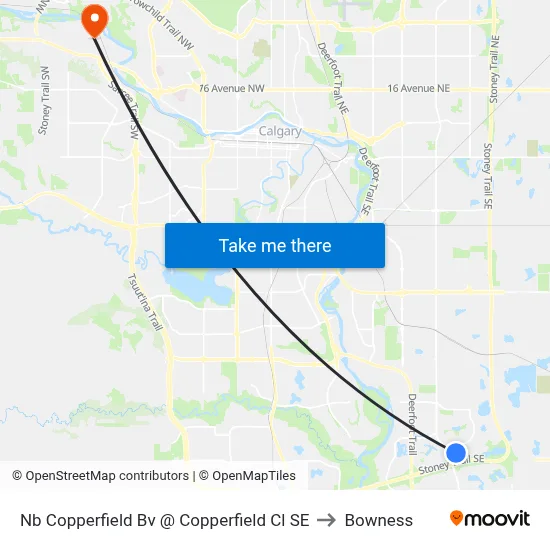 Nb Copperfield Bv @ Copperfield Cl SE to Bowness map