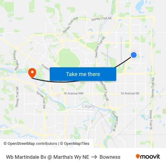 Wb Martindale Bv @ Martha's Wy NE to Bowness map