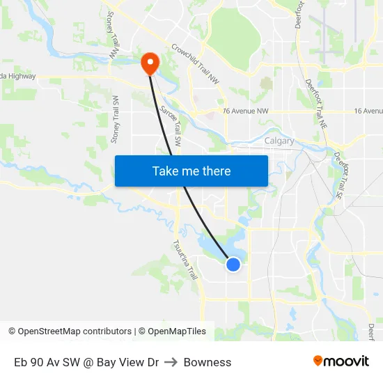Eb 90 Av SW @ Bay View Dr to Bowness map