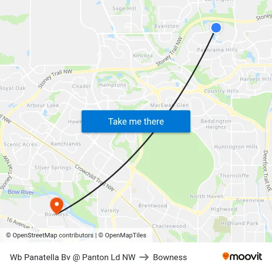 Wb Panatella Bv @ Panton Ld NW to Bowness map