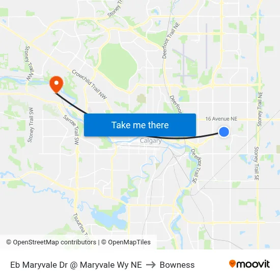 Eb Maryvale Dr @ Maryvale Wy NE to Bowness map