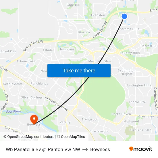 Wb Panatella Bv @ Panton Vw NW to Bowness map