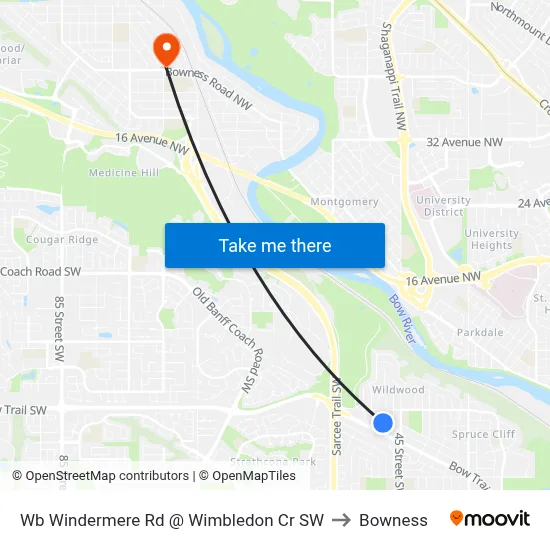 Wb Windermere Rd @ Wimbledon Cr SW to Bowness map