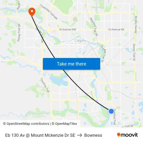 Eb 130 Av @ Mount Mckenzie Dr SE to Bowness map