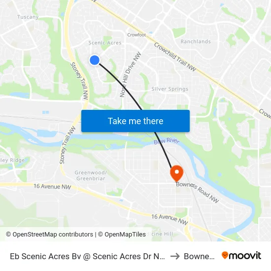 Eb Scenic Acres Bv @ Scenic Acres Dr NW to Bowness map