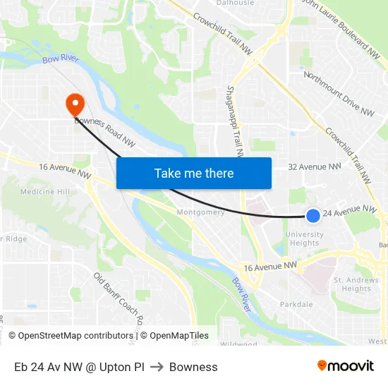 Eb 24 Av NW @ Upton Pl to Bowness map