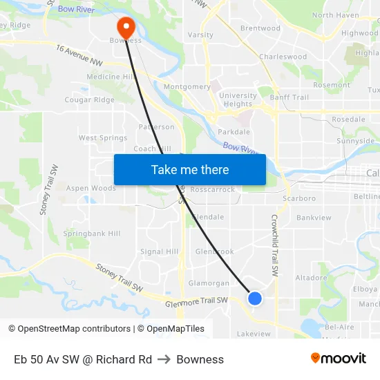 Eb 50 Av SW @ Richard Rd to Bowness map