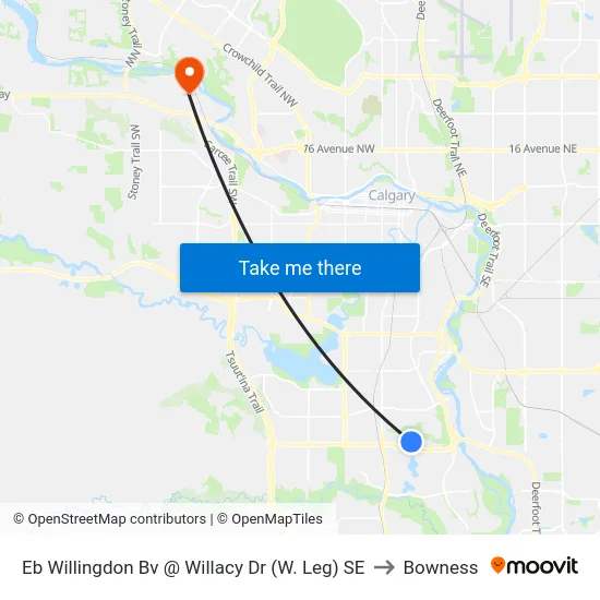 Eb Willingdon Bv @  Willacy Dr (W. Leg) SE to Bowness map