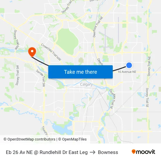 Eb 26 Av NE @ Rundlehill Dr East Leg to Bowness map