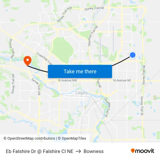 Eb Falshire Dr @ Falshire Cl NE to Bowness map