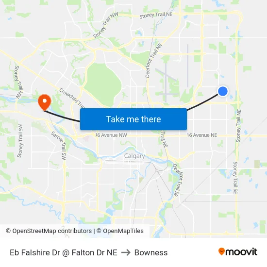 Eb Falshire Dr @ Falton Dr NE to Bowness map