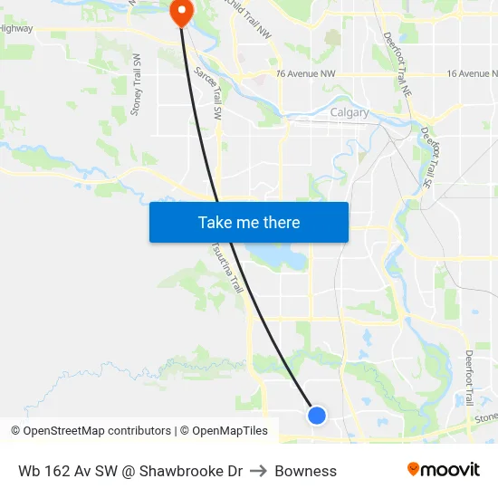 Wb 162 Av SW @ Shawbrooke Dr to Bowness map