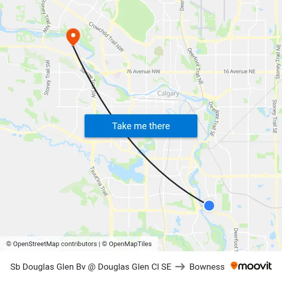 Sb Douglas Glen Bv @ Douglas Glen Cl SE to Bowness map