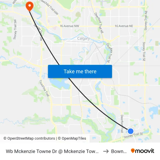 Wb Mckenzie Towne Dr @ Mckenzie Towne Ga SE to Bowness map