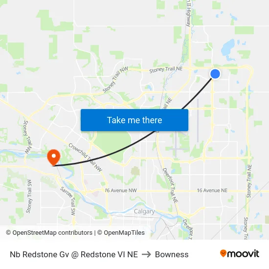 Nb  Redstone Gv @  Redstone VI NE to Bowness map