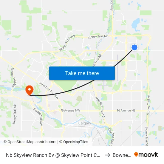 Nb Skyview Ranch Bv @ Skyview Point Cm NE to Bowness map