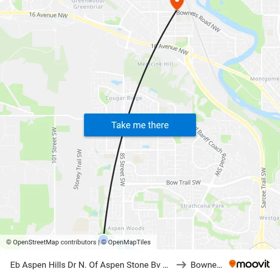 Eb Aspen Hills Dr N. Of Aspen Stone Bv SW to Bowness map