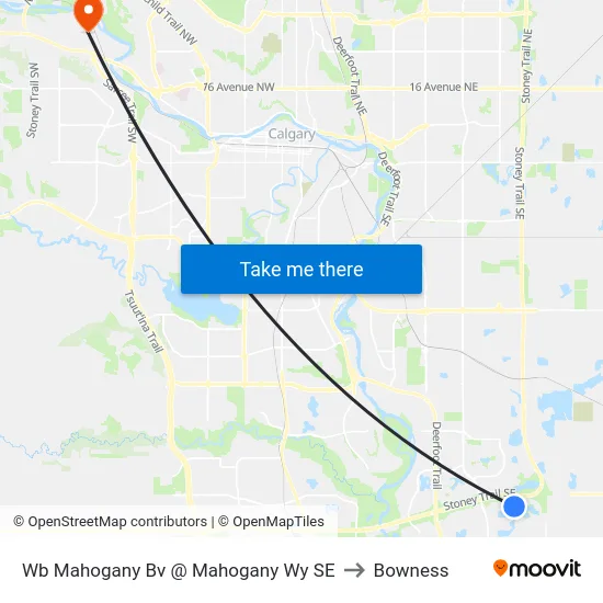 Wb Mahogany Bv @ Mahogany Wy SE to Bowness map
