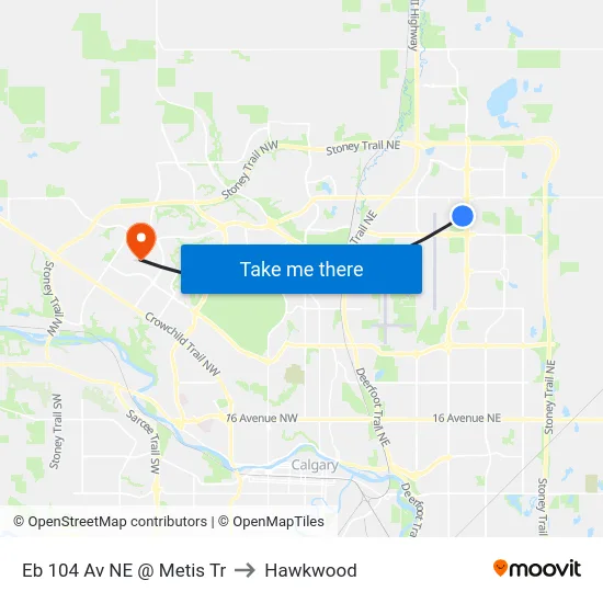 Eb 104 Av NE @ Metis Tr to Hawkwood map
