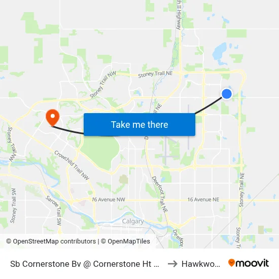 Sb Cornerstone Bv @ Cornerstone Ht NE to Hawkwood map