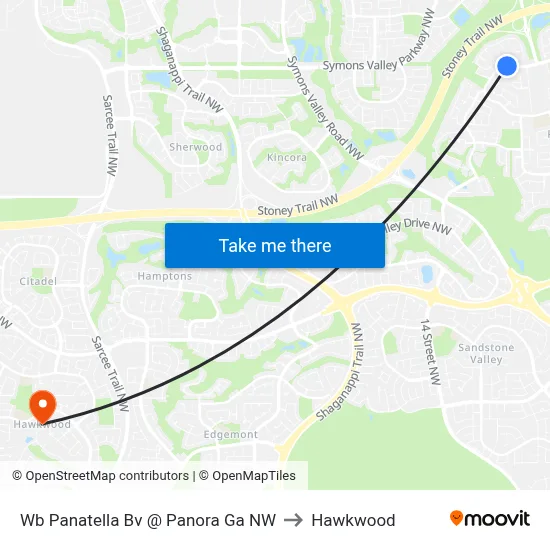 Wb Panatella Bv @ Panora Ga NW to Hawkwood map
