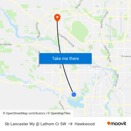 Sb Lancaster Wy @ Lathom Cr SW to Hawkwood map
