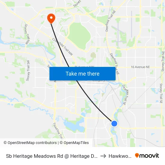 Sb Heritage Meadows Rd @ Heritage Dr SE to Hawkwood map