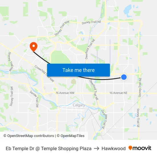 Eb Temple Dr @ Temple Shopping Plaza to Hawkwood map