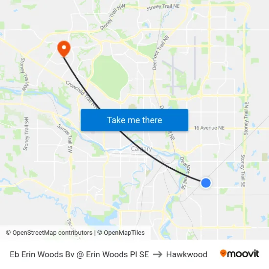 Eb Erin Woods Bv @ Erin Woods Pl SE to Hawkwood map