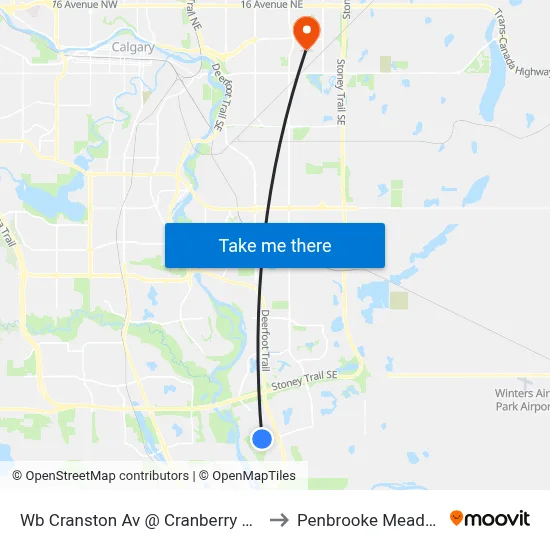 Wb Cranston Av @ Cranberry Rd SE to Penbrooke Meadows map