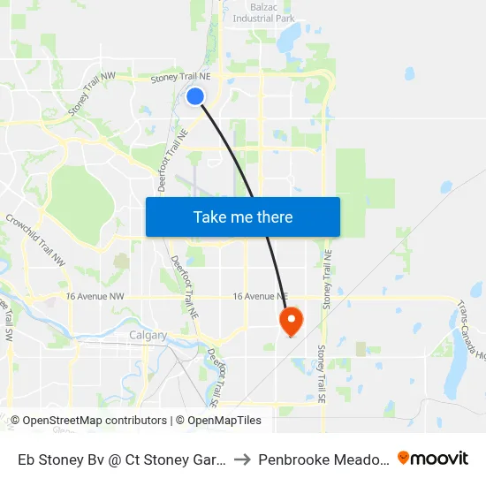 Eb Stoney Bv @ Ct Stoney Garage to Penbrooke Meadows map