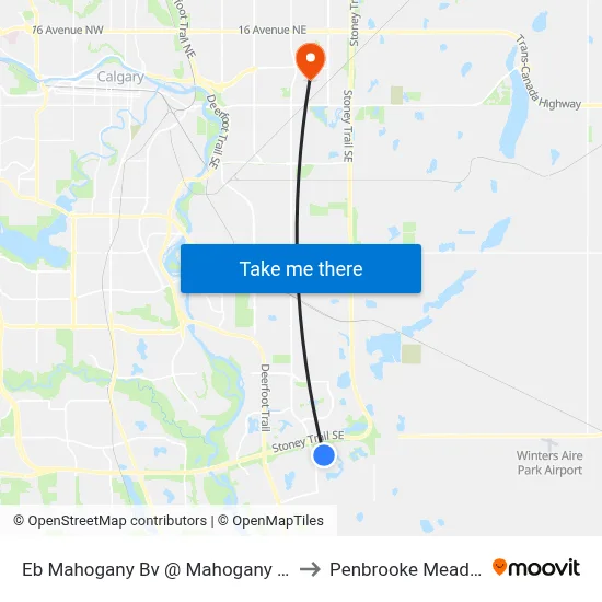 Eb Mahogany Bv @ Mahogany Ga SE to Penbrooke Meadows map