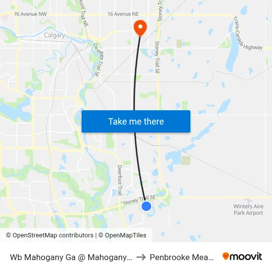 Wb Mahogany Ga @ Mahogany Bv SE to Penbrooke Meadows map