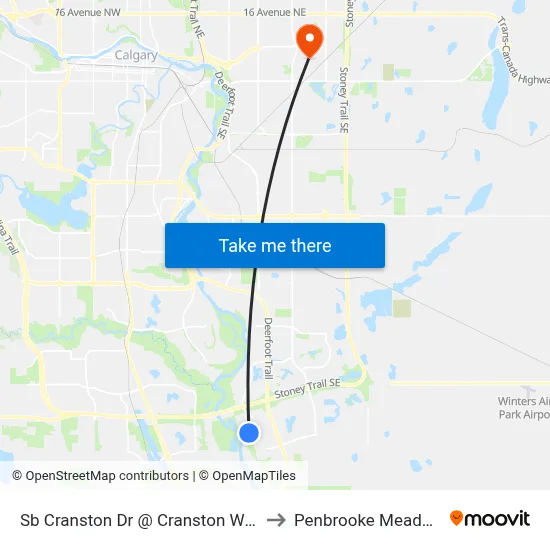 Sb Cranston Dr @ Cranston Wy SE to Penbrooke Meadows map
