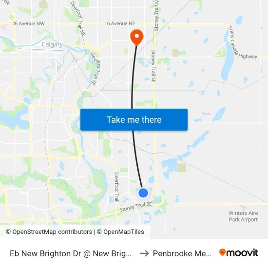 Eb New Brighton Dr @ New Brighton Pa SE to Penbrooke Meadows map