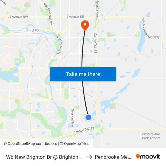 Wb New Brighton Dr @ Brightoncrest Pt SE to Penbrooke Meadows map