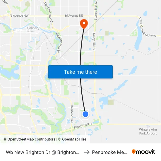 Wb New Brighton Dr @ Brightoncrest Tc SE to Penbrooke Meadows map