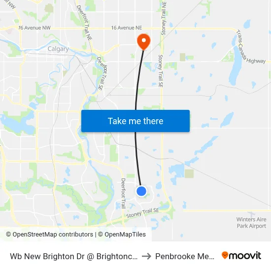 Wb New Brighton Dr @ Brightoncrest Mr SE to Penbrooke Meadows map