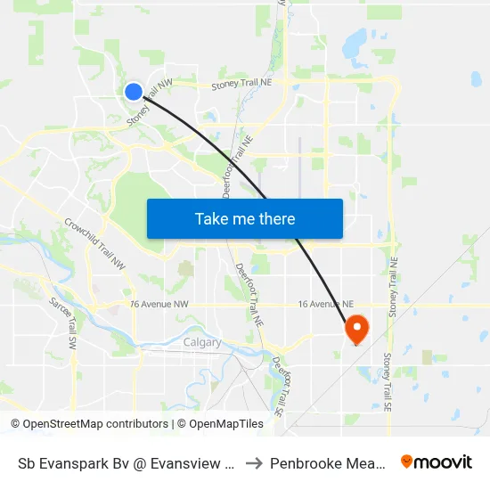 Sb Evanspark Bv @ Evansview Ga NW to Penbrooke Meadows map
