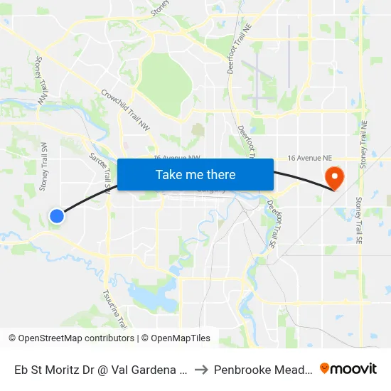 Eb St Moritz Dr @ Val Gardena Pl SW to Penbrooke Meadows map