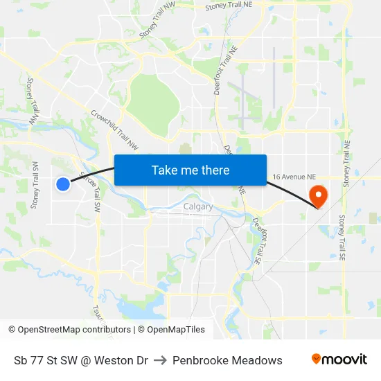 Sb 77 St SW @ Weston Dr to Penbrooke Meadows map