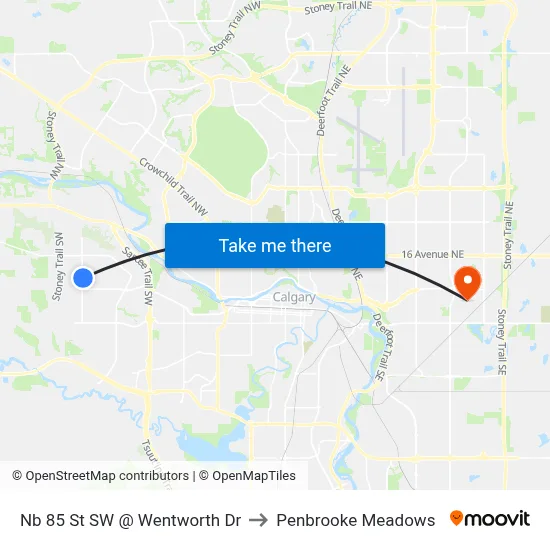 Nb 85 St SW @ Wentworth Dr to Penbrooke Meadows map
